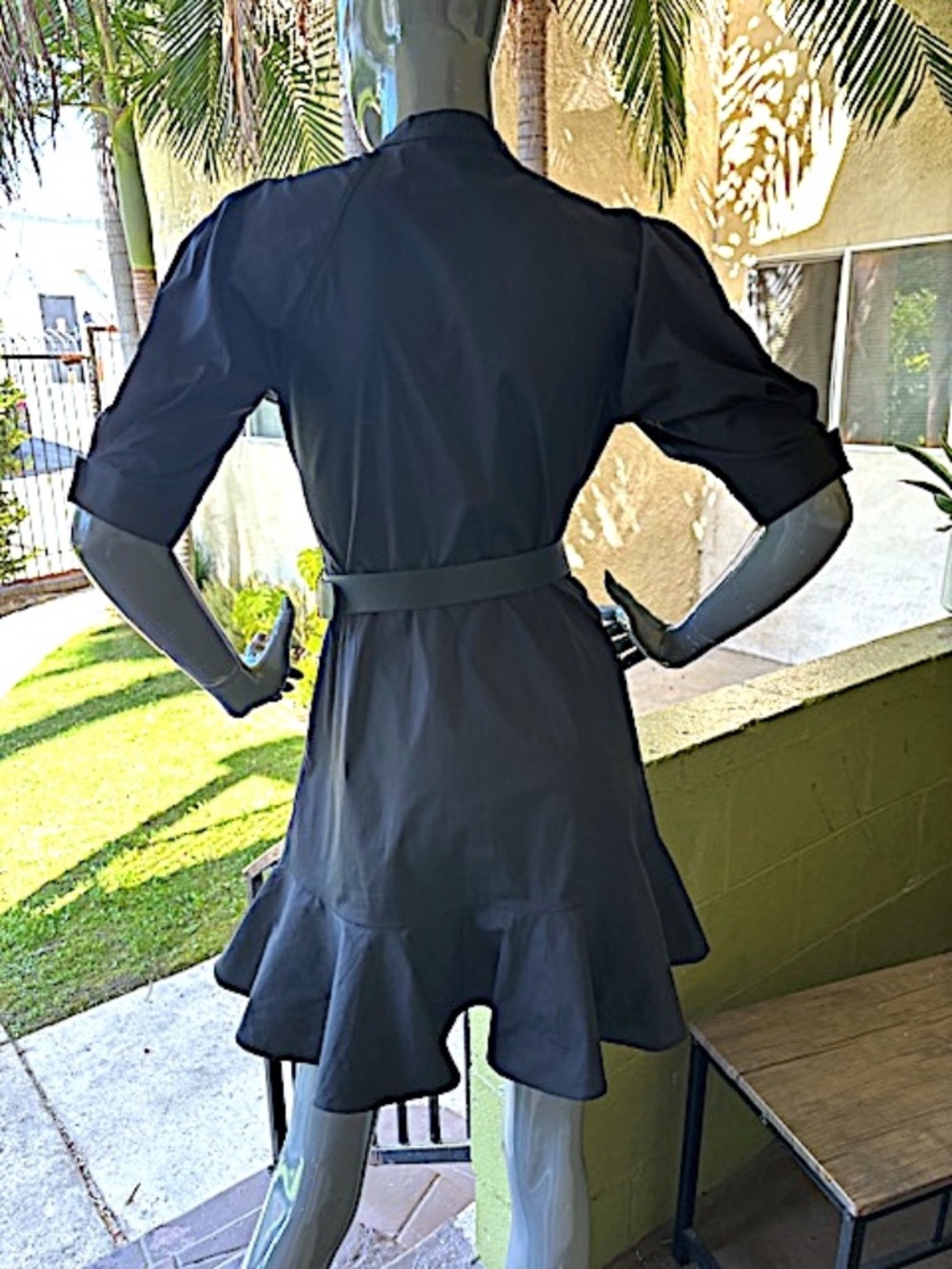 $448 VERONICA BEARD "Molly" Shirt Dress in Stretch Cotton EUC/sz 4 - Picture 12 of 16